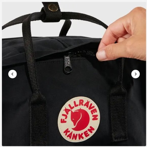 Fjallraven Classic Kanken 17 Inch Laptop Backpack Bag - Black main image 8
